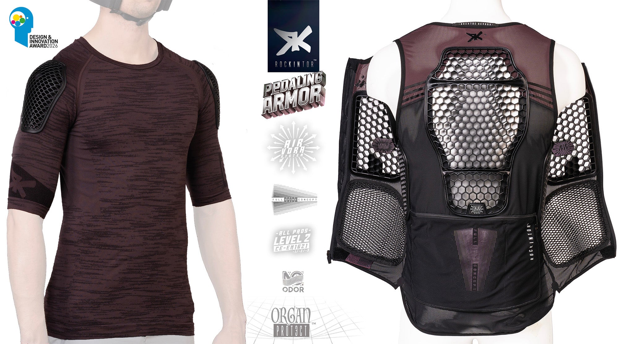 Rockintor® AirVora™ OrganProt3ct™ Pedaling Armor BUNDLE + FREE BASE LAYER (limited Of.)