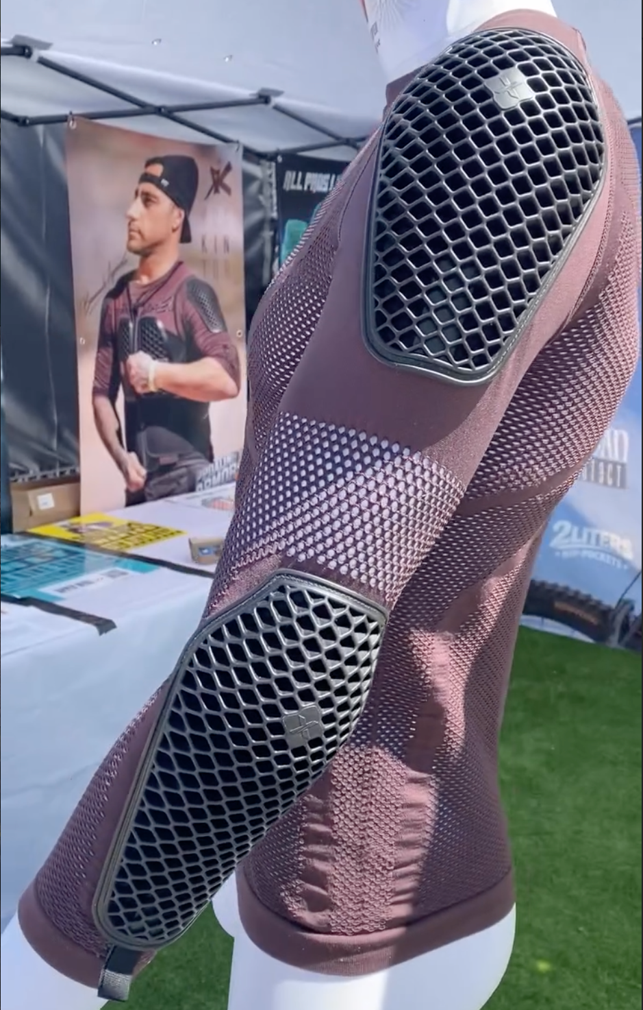 PRE-ORDER NOW (COMING, $24 OFF) T-Shirt Base Layer with Level 2 CE Shoulder & Elbow Pads